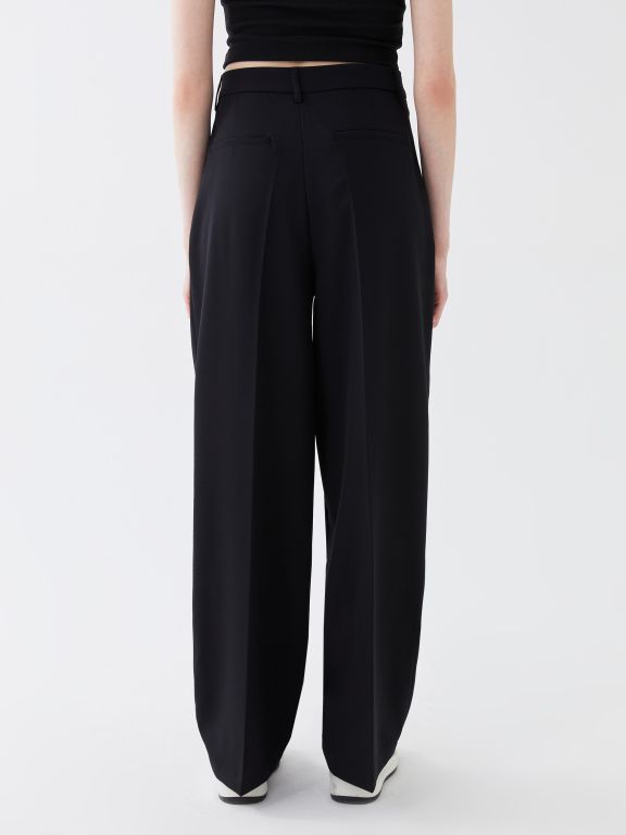 Women's Comfortable Fit Wide Leg Trousers