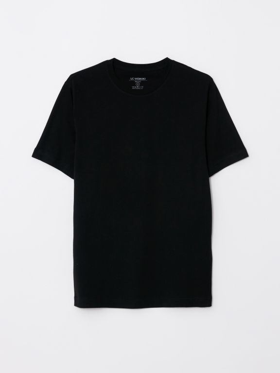 Crew Neck Short Sleeve Combed Cotton Men's T-shirt
