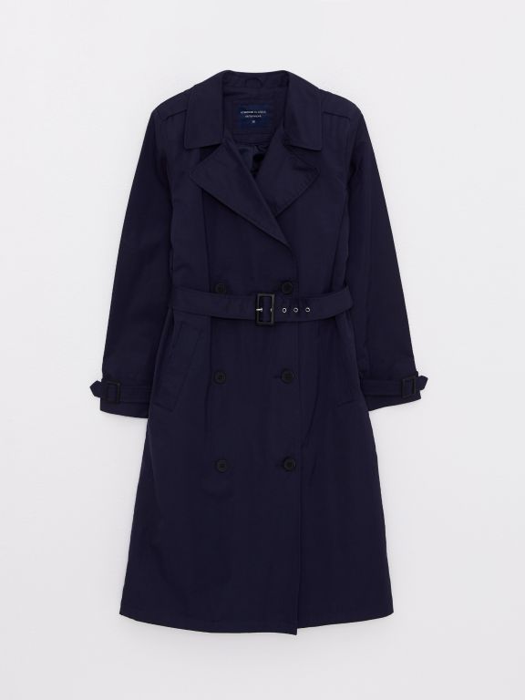 Jacket Collar Regular Long Sleeve Women's Trench Coat