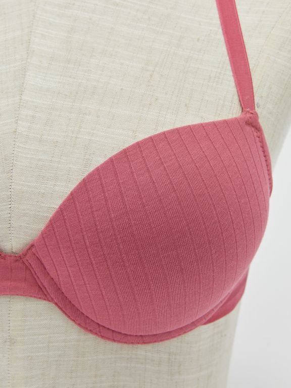 Underwire Half Filled Plain T-Shirt Bra