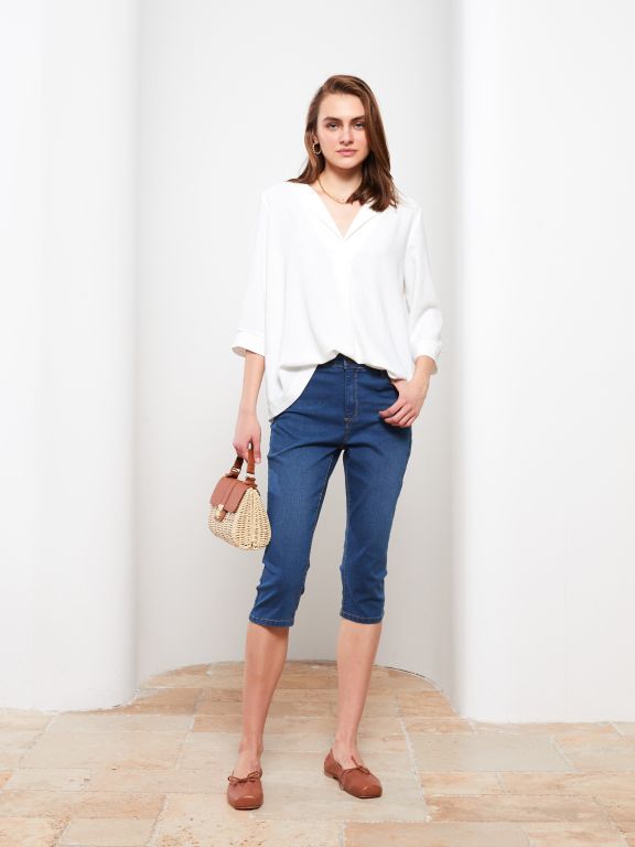 Slim Fit Straight Women's Rodeo Jean Capri