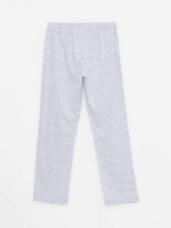 Elastic Waist Plain Cotton Women's Pajama Bottoms