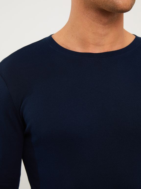 Crew Neck Long Sleeve Men's T-shirt