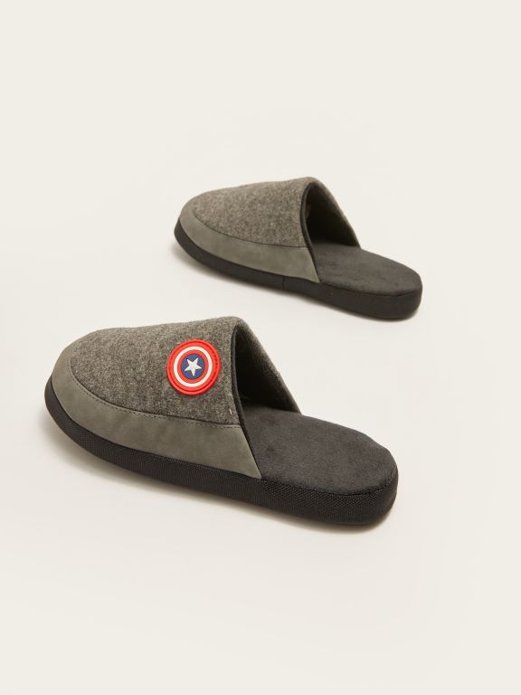 Captain America Licensed Boy's Indoor Slippers