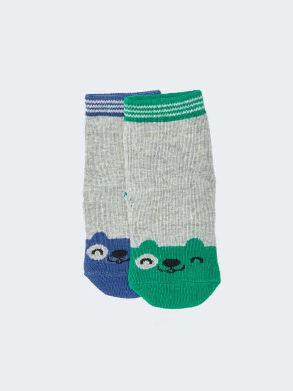 Patterned Baby Boy Socks 2 Pack