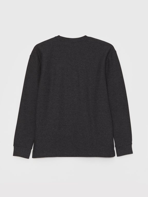 Crew Neck Long Sleeve Men's T-shirt