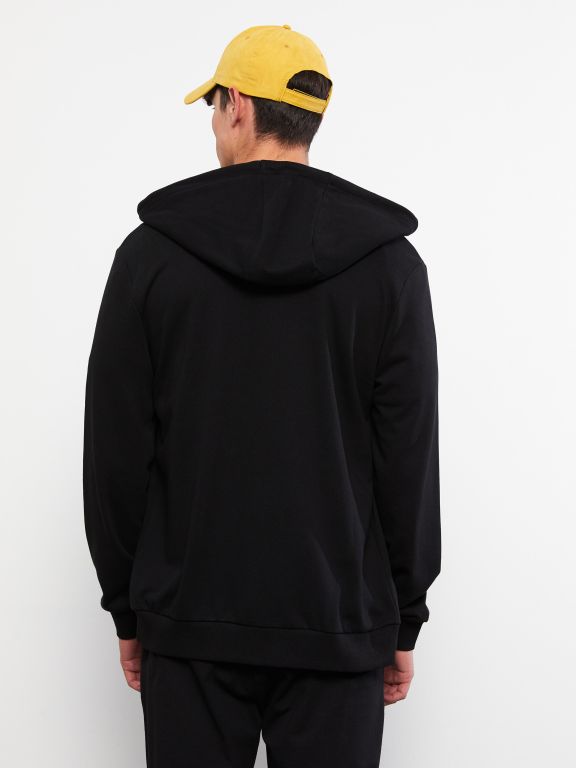 Standard Fit Hooded Men's Sports Cardigan