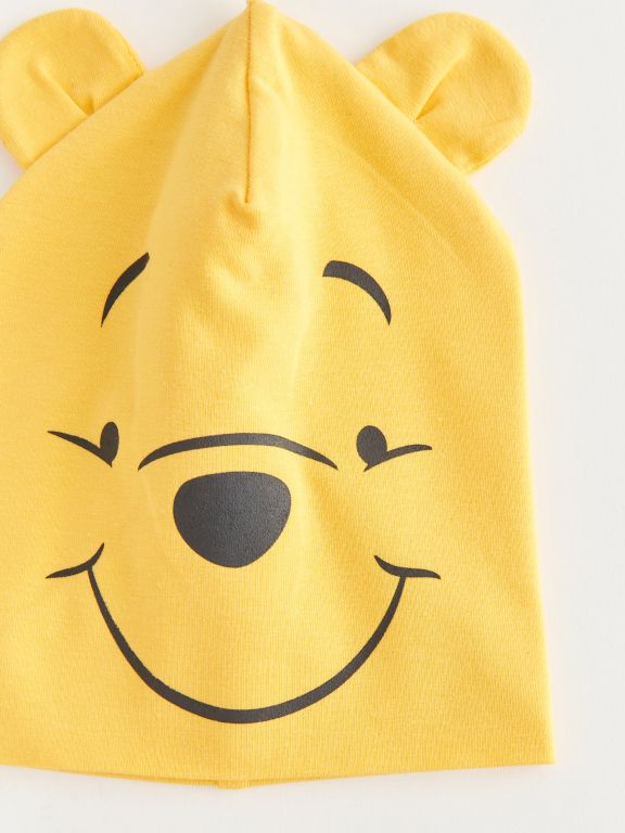 Winnie the Pooh Printed Baby Boy Beanie 2 Pieces
