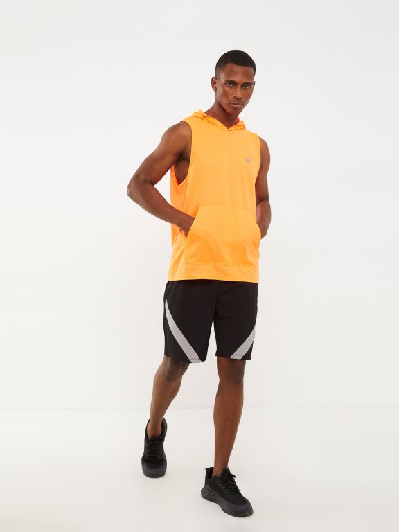 Hoodie Printed Men's Sleeveless T-Shirt