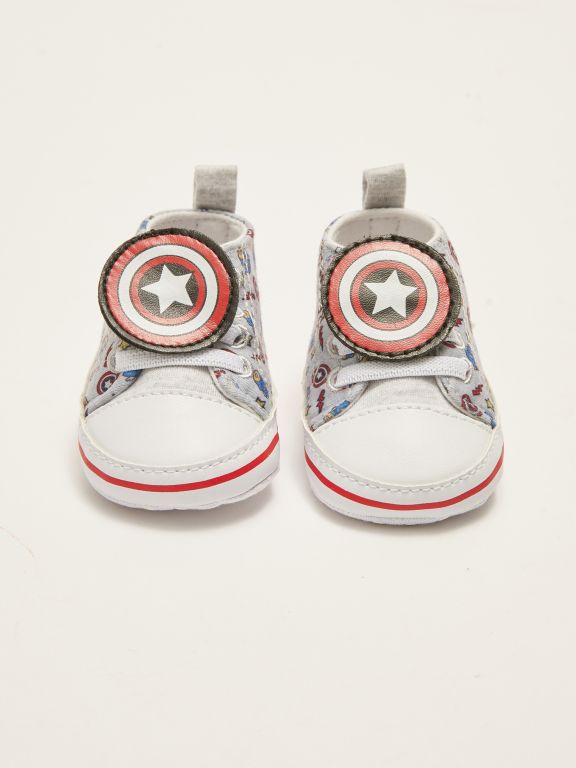 Marvel Licensed Patch Detail Baby Boy Pre-Toddler Shoes