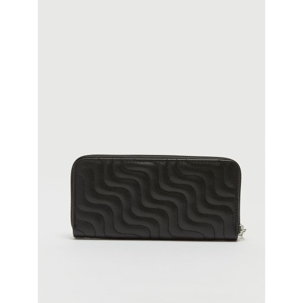 Leather Look Quilted Women Wallet