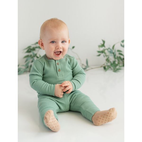 Crew Neck Long Sleeve Baby Boy Pajama Set