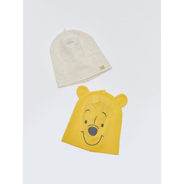Winnie the Pooh Printed Baby Boy Beanie 2 Pieces