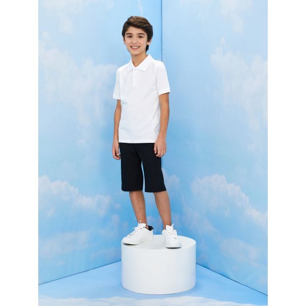 Polo Neck Basic Short Sleeve Boy T-shirt
