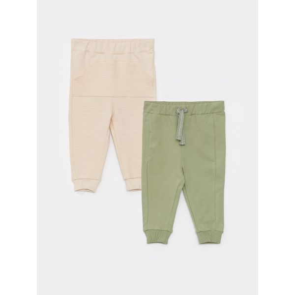 Elastic Waist Baby Boy Trousers 2-Pack