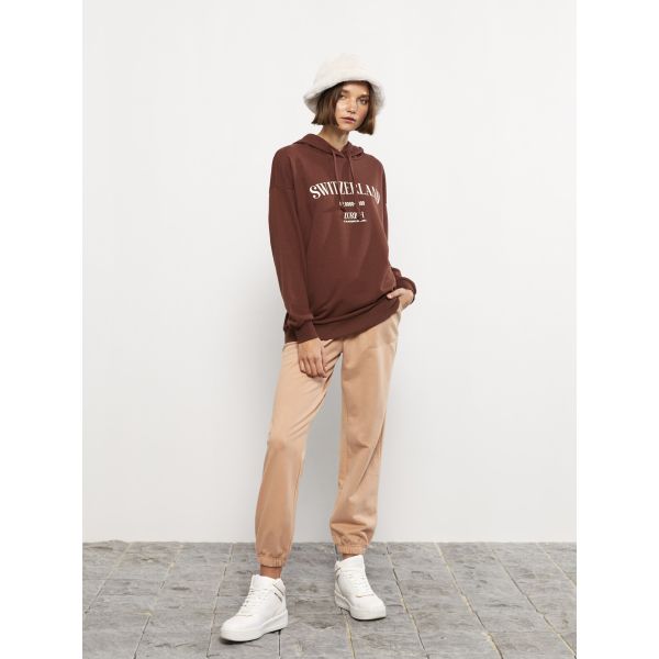 Women's Elastic Waist Regular Jogger Sweatpants