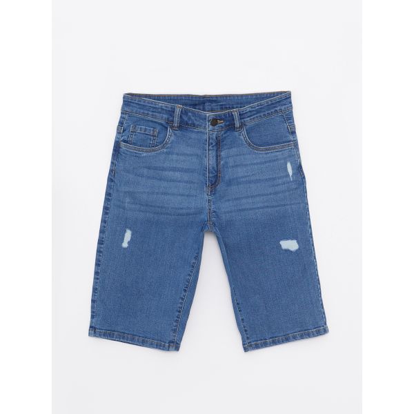 Ripped Detailed Cotton Boy Jean Roller