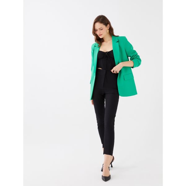 High Waist Cigarette Straight Women's Trousers