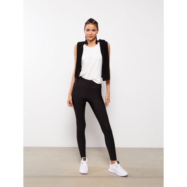 Women's Elastic Waist Regular Sports Tights