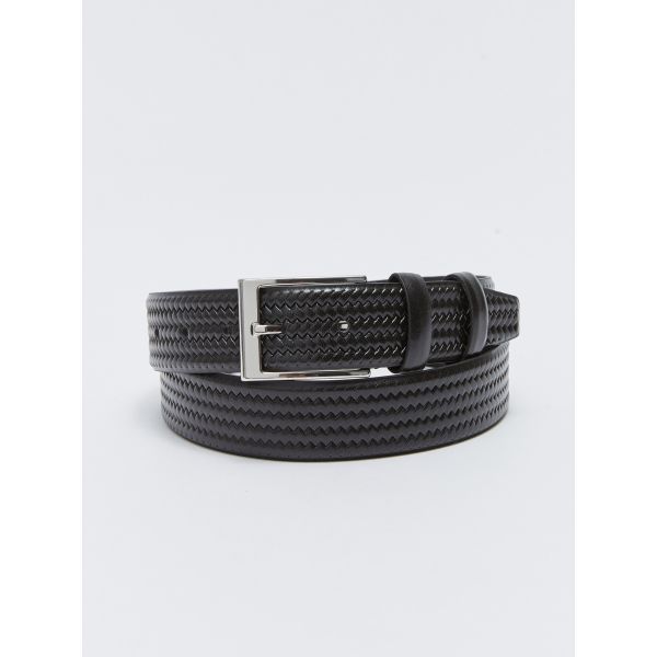 Leather Look Mens Chino Belt