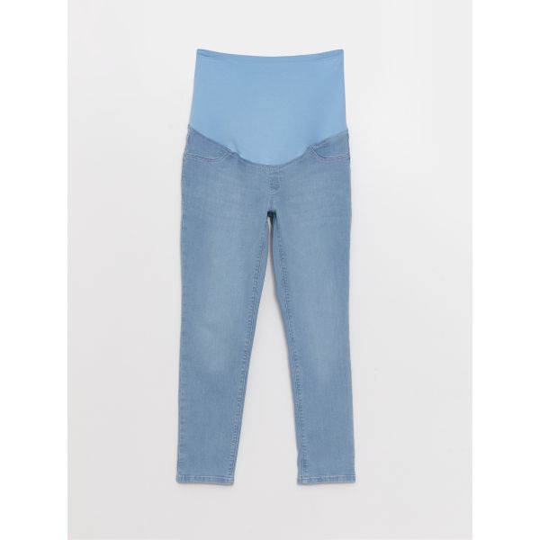 Boyfriend Fit Maternity Jean Pants With Tummy Paneled