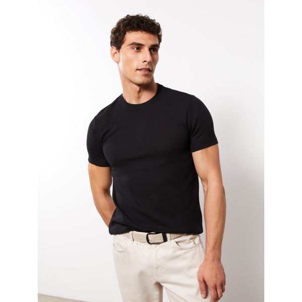 Crew Neck Short Sleeve Basic Men's T-shirt